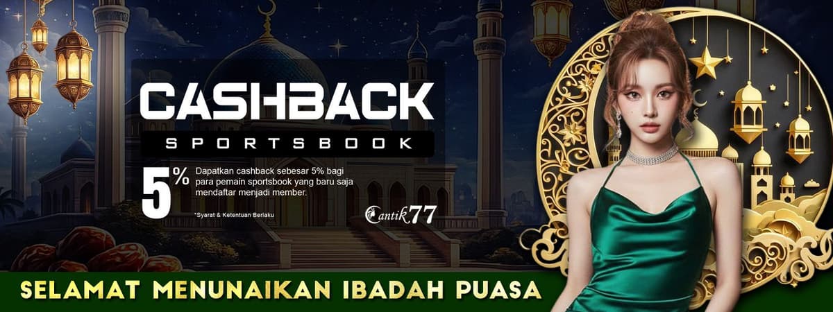 BONUS CASHBACK SPORTSBOOK 5% Banner