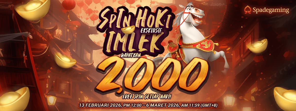 Spade Gaming - Spin Hoki Imlek Banner