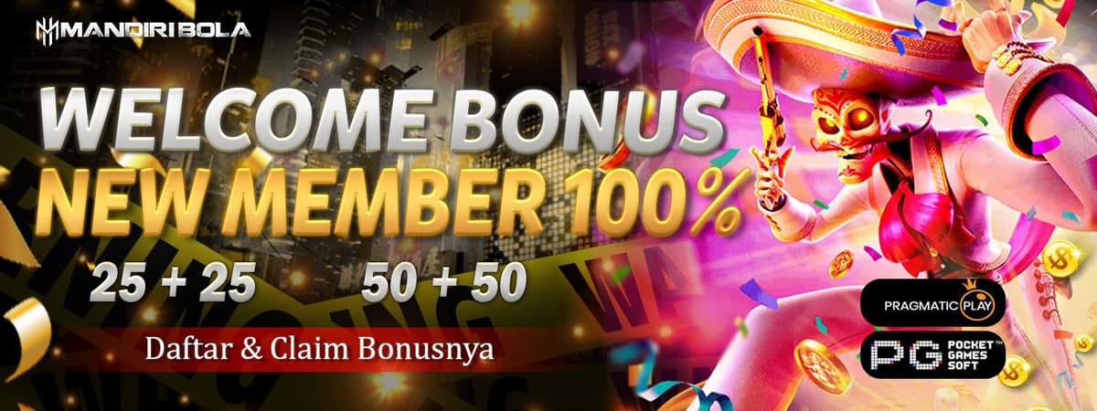 WELCOME BONUS NEW MEMBER 100% Banner