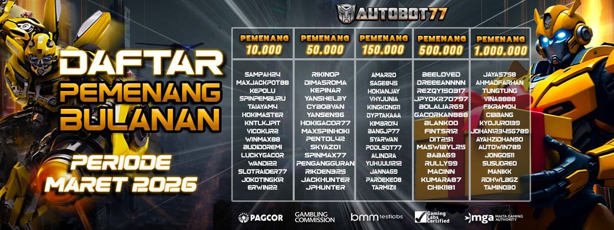 DAFTAR PEMENANG	 Banner