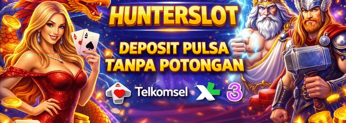 HUNTER PULSA BEBAS POTONGAN Banner