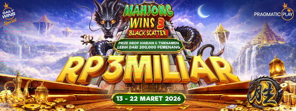 Pragmatic Play - Mahjong Wins 3 – Black Scatter Promo Banner