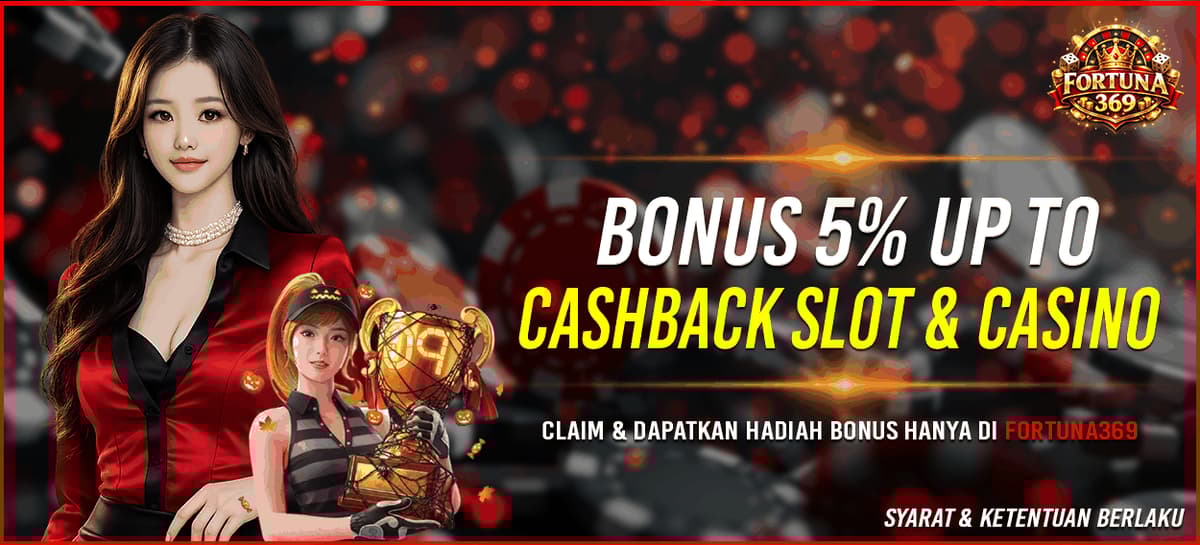 Promo CASHBACK 5% SLOT & CASINO
