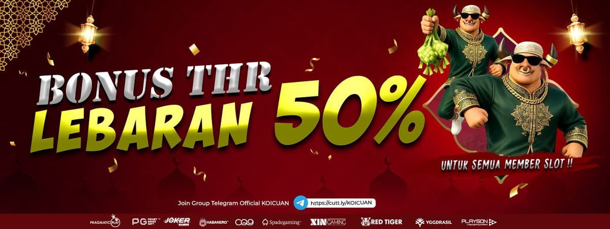 Promo BONUS THR LEBARAN 50 % SLOT GAMES
