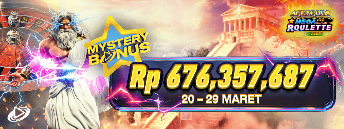 Playtech - Mega Fire Blaze Age of Gods Roulette Live Banner