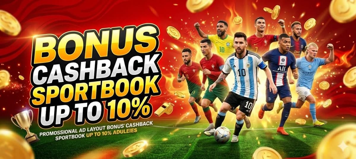 Cashback Mingguan Slot dan Sportsbook 10%