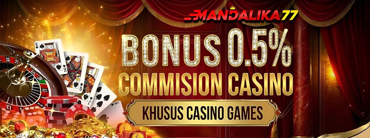 Promo KOMISI CASINO 0.5%