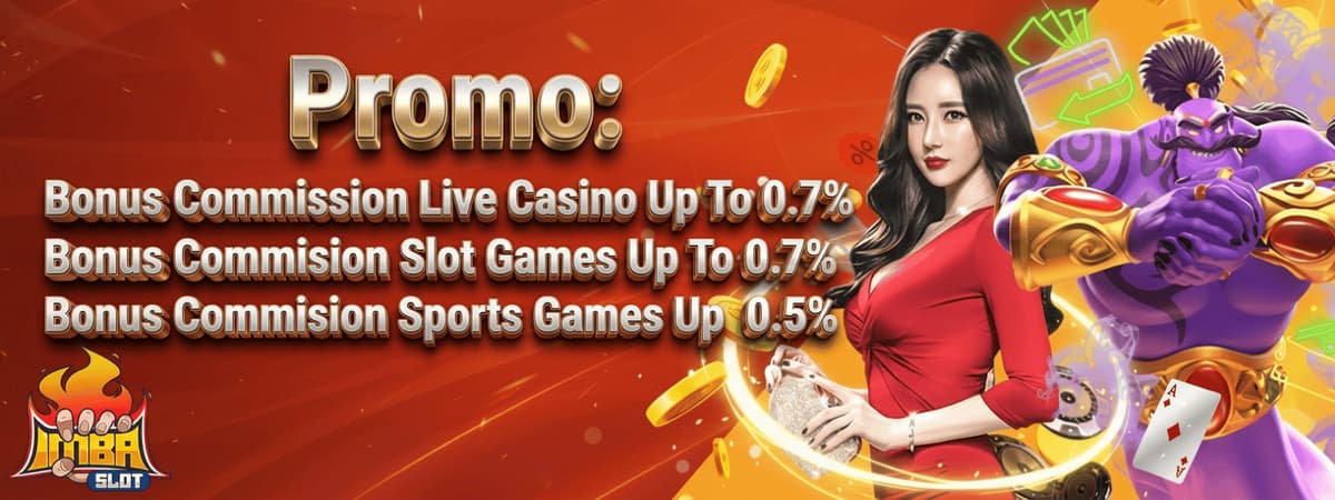 Bonus Comission Live Casino - Slot Game - Sport Up To 0.7% Banner