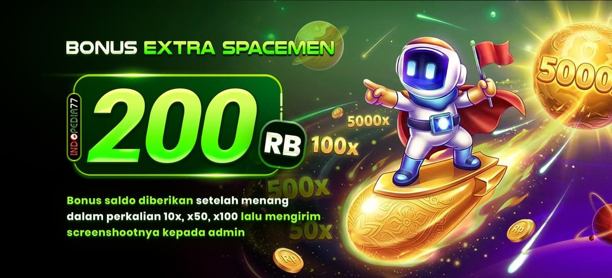 Promo EVENT BONUS SPACE MAN TERBANG KE BULAN