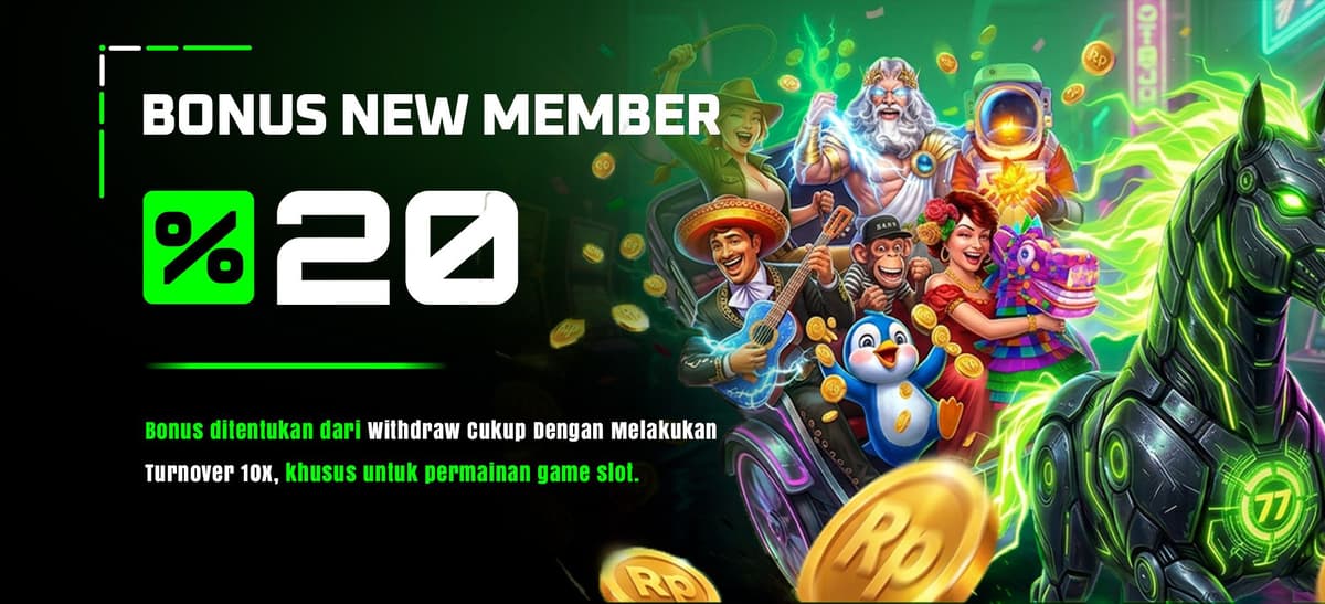 Promo BONUS DEPOSIT NEW MEMBER 20%