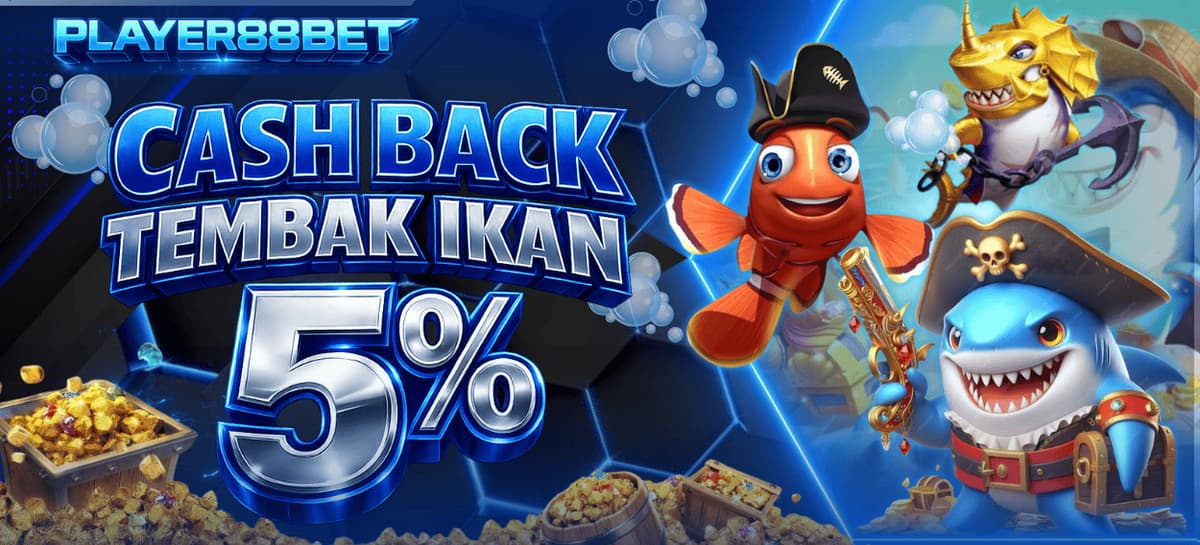 Promo CASHBACK 5% Global Gaming (Tembak Ikan)