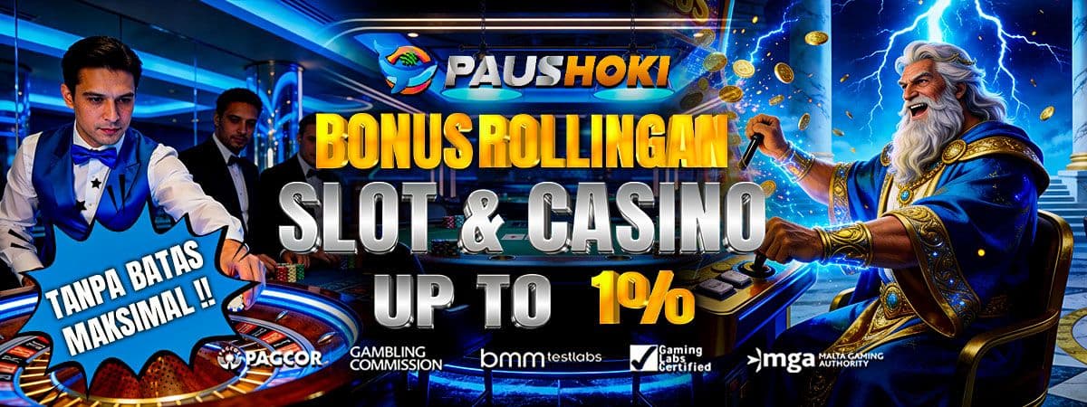 Promo BONUS ROLLINGAN 1% SLOT & CASINO TANPA BATAS MAKSIMAL!!