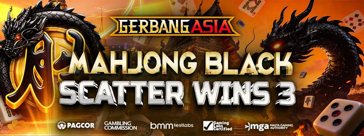 Promo MAHJONG BLACK SCATTER WINS 3 !!!
