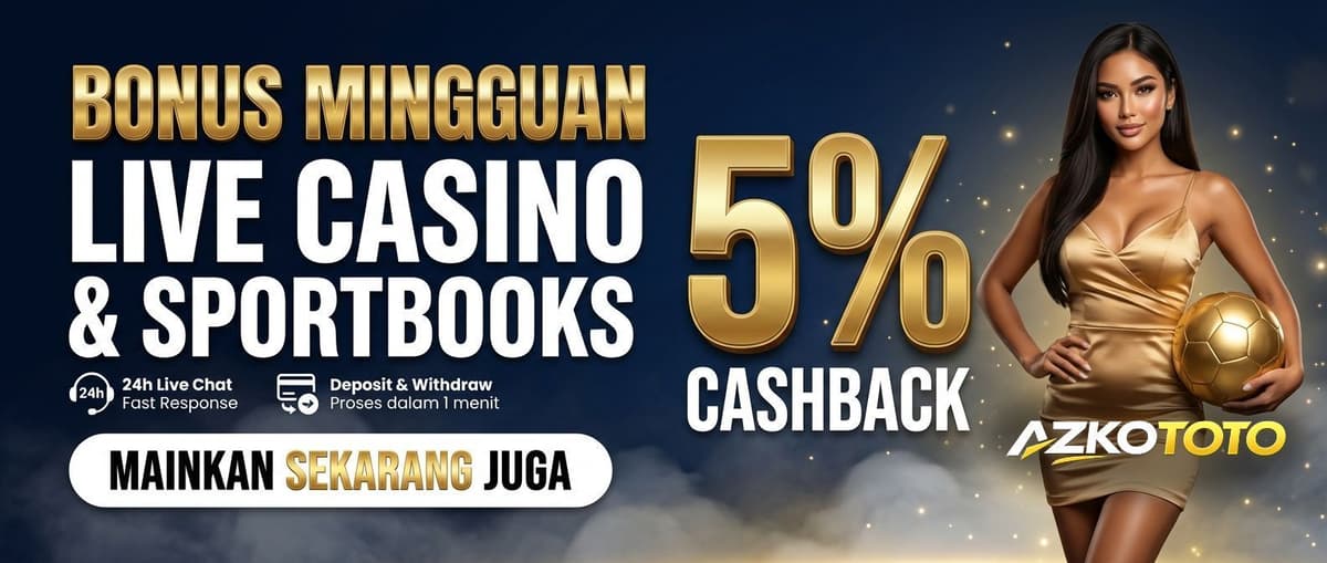 Promo BONUS MINGGUAN SPORTBOOKS 5%