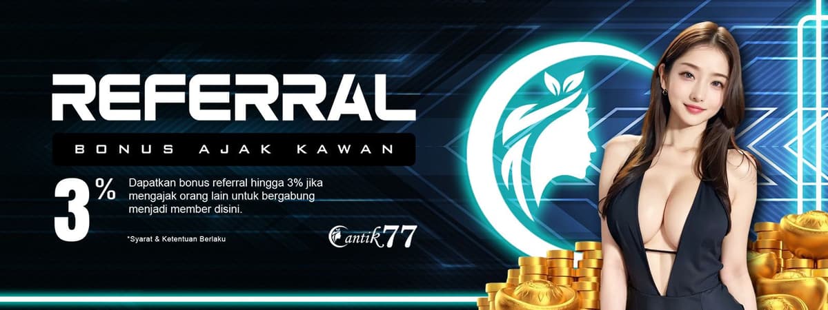 BONUS REFERRAL 3% Banner