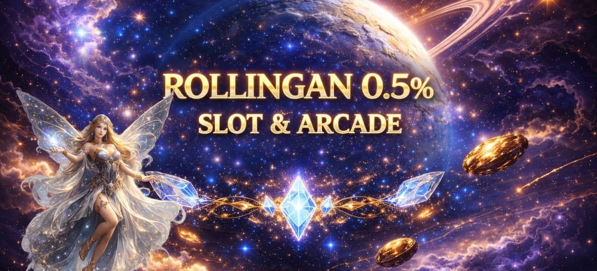 Promo ROLLINGAN 0.5% SLOT & ARCADE
