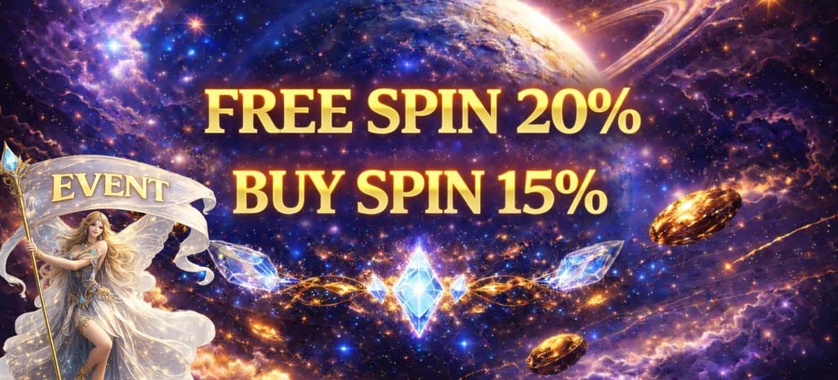 Promo EVENT FREESPIN 20% BUYSPIN 15%