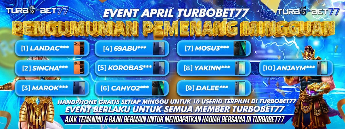 Pemenang Event Minggu 1 April Banner