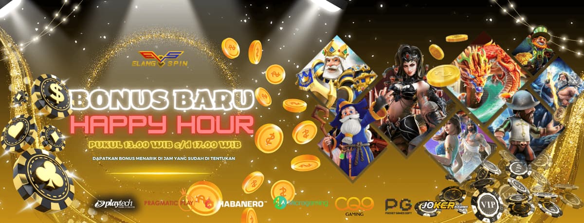 BONUS BARU HAPPY HOUR Banner