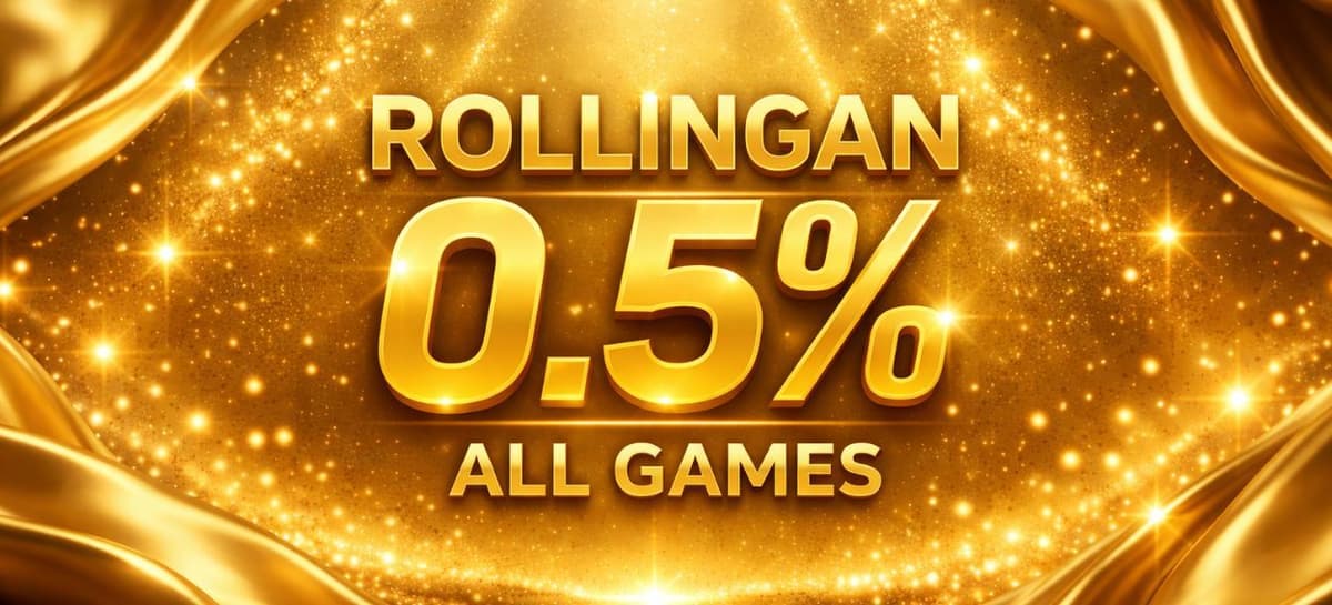 Promo ROLLINGAN 0.5% SLOT & ARCADE