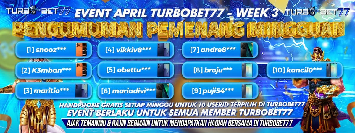 Pemenang Event Minggu 3 April Banner