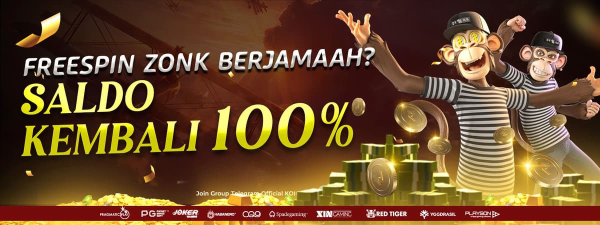 FREESPIN ZONK BERJAMAAH ? SALDO KEMBALI 100% Banner