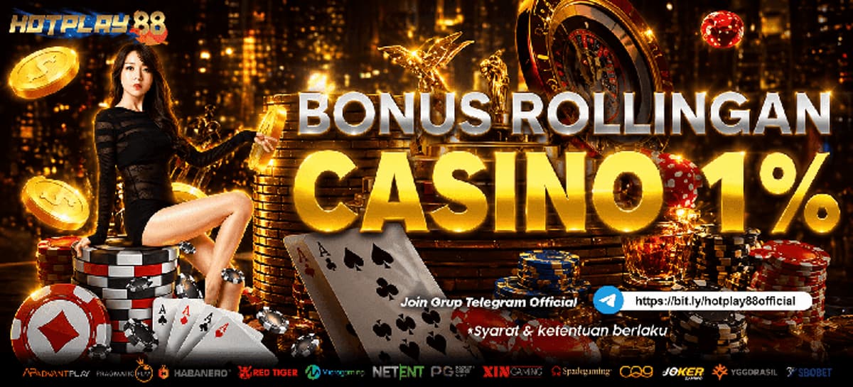 Promo BONUS ROLLINGAN CASINO 1%