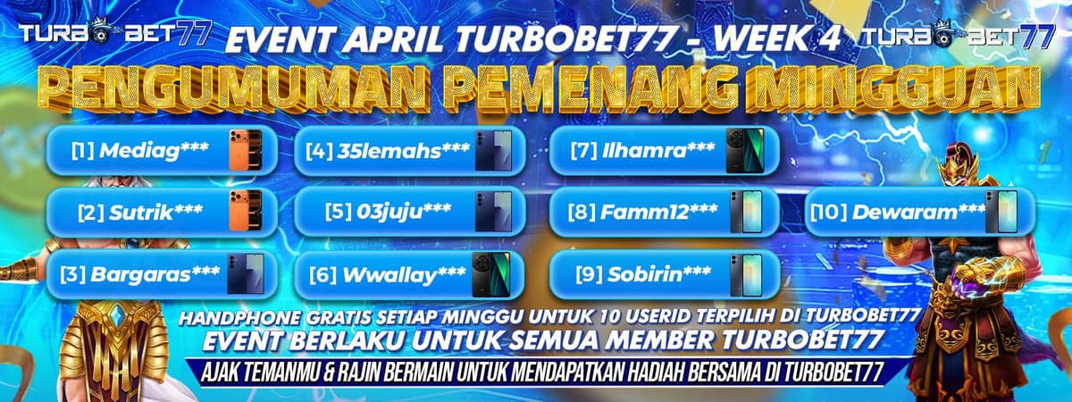 Pemenang Event Minggu 4 April Banner