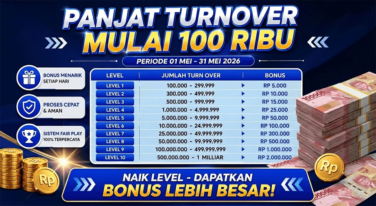 Promo TURNOVER MULAI 100 RIBU