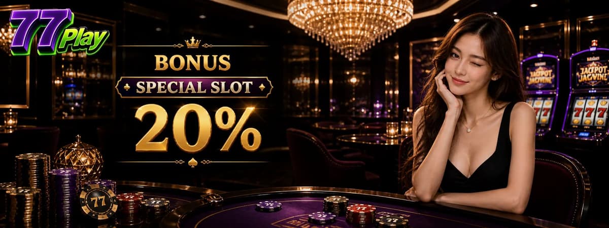 Slide Bonus Slot 20% Banner