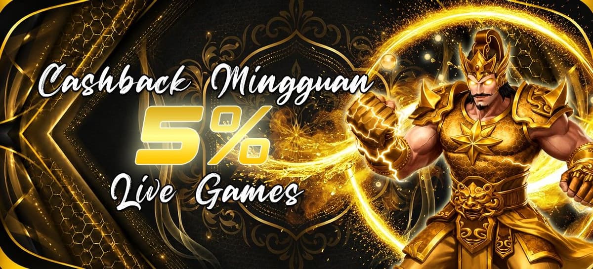 Promo Cashback Kekalahan Live Games 5%