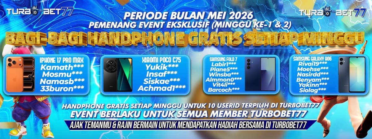 Pemenang Event Mei  Minggu 1&2 Banner
