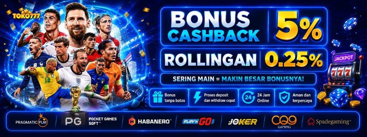 Promo Cashback Sportsbook 5% + Extra Bonus Rollingan 0.25%