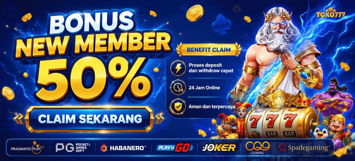 Bonus New Member 50% Banner