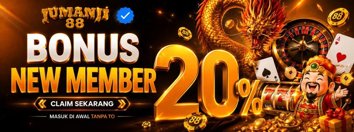 bonus new member 20% Banner