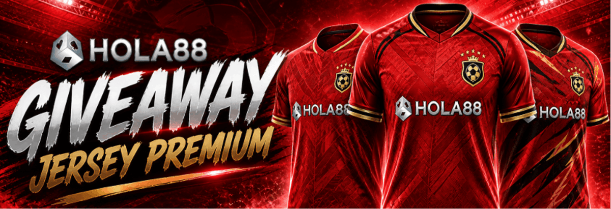 GIVEAWAY JERSEY PREMIUM HOLA88 LIMITED EDITION ( PERIODE JUNI 2026 - JULY 2027 )