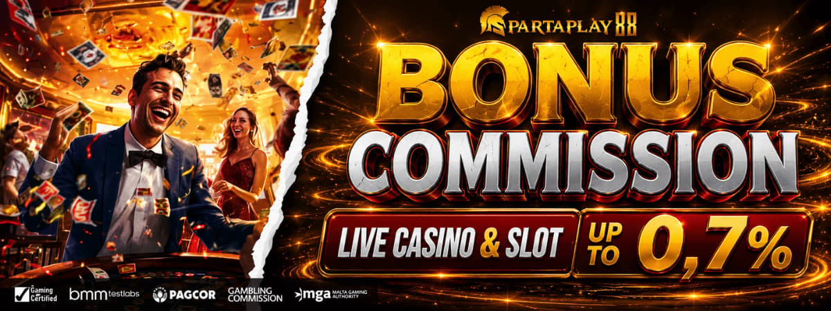 Bonus Commission Live Casino & Slot Up To 0.7%