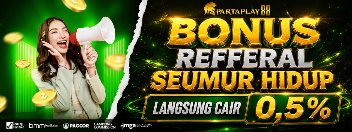 BONUS REFFERAL SEUMUR HIDUP 0,5%