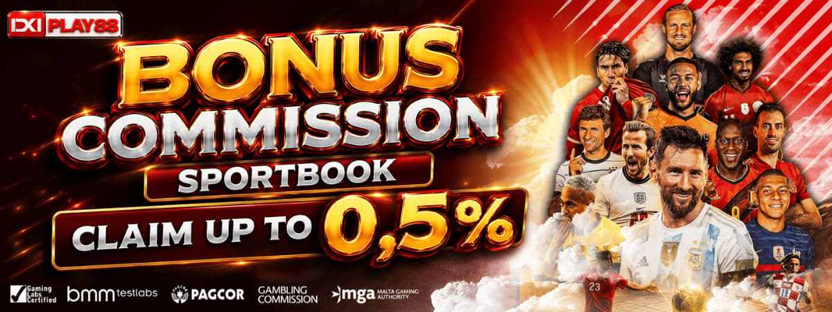 Promo Bonus Commission SPORTBOOK UP TO 0,5%