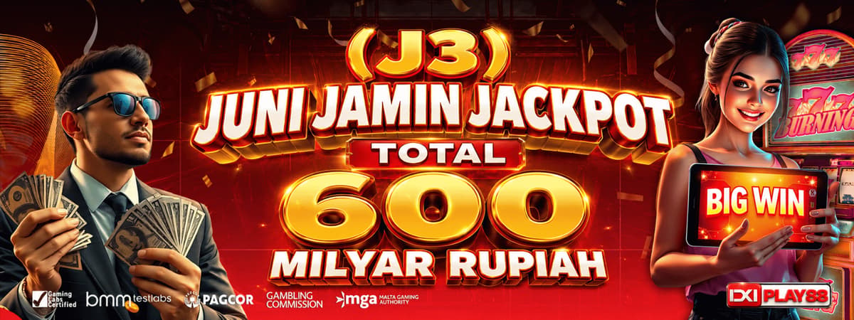 J3 JUNI JAMIN JACKPOT Banner