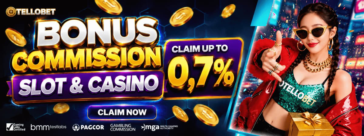 Promo Bonus Commission Live Casino & Slot Up To 0.7%