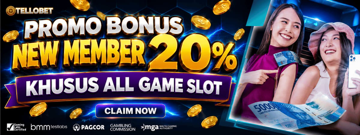 Promo BONUS NEW MEMBER 20%