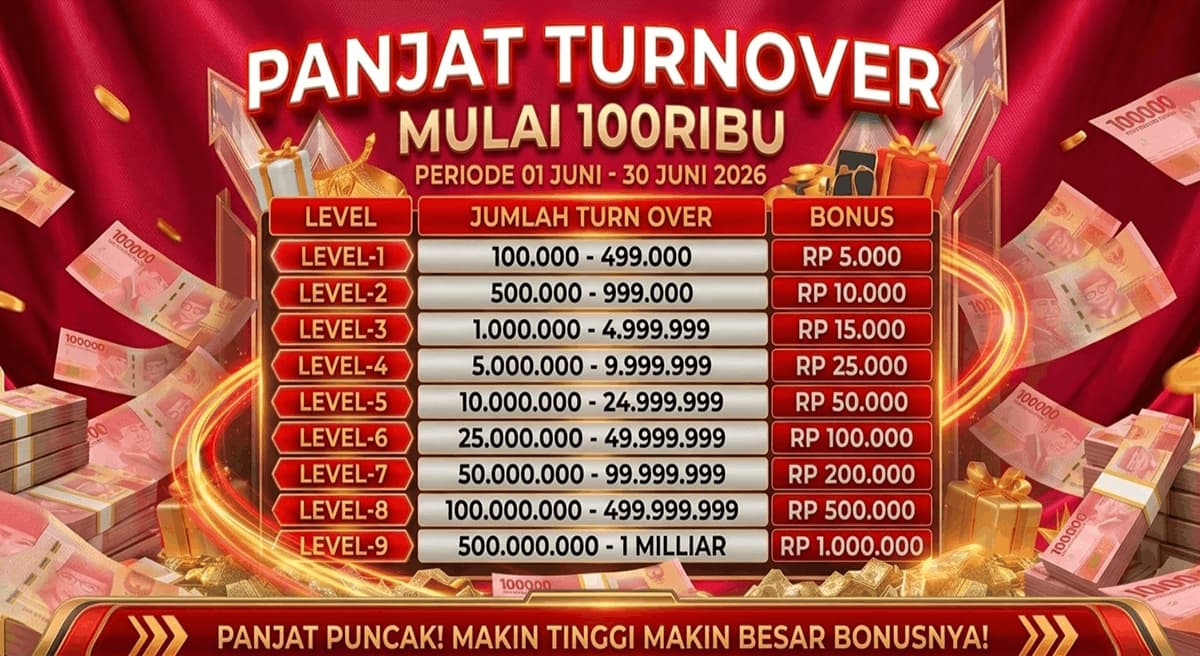 Promo TURNOVER MULAI 100 RIBU