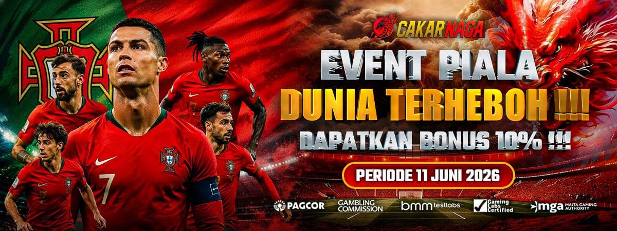 EVENT PIALA DUNIA TERHEBOH !!! DAPATKAN BONUS 10% !!!