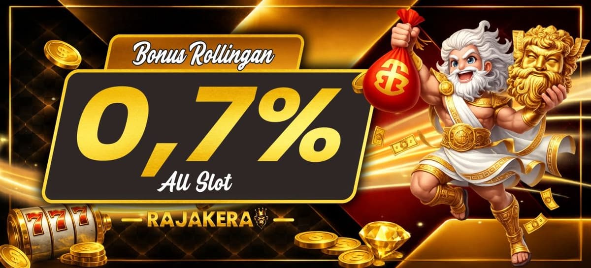 Promo Bonus Rollingan Slot Games 0.7%