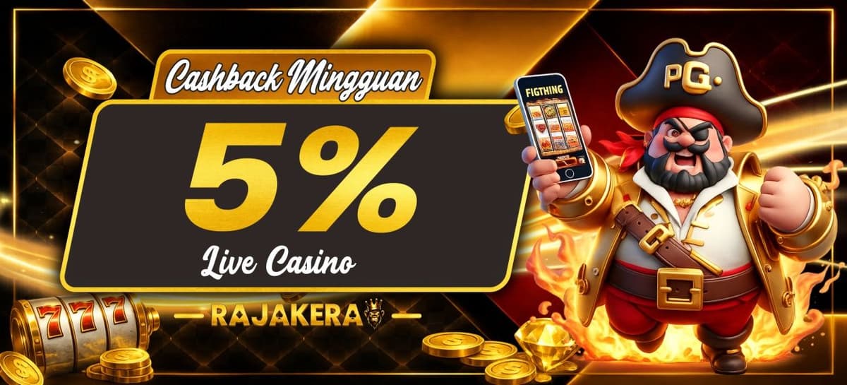 Cashback Live Casino 5%