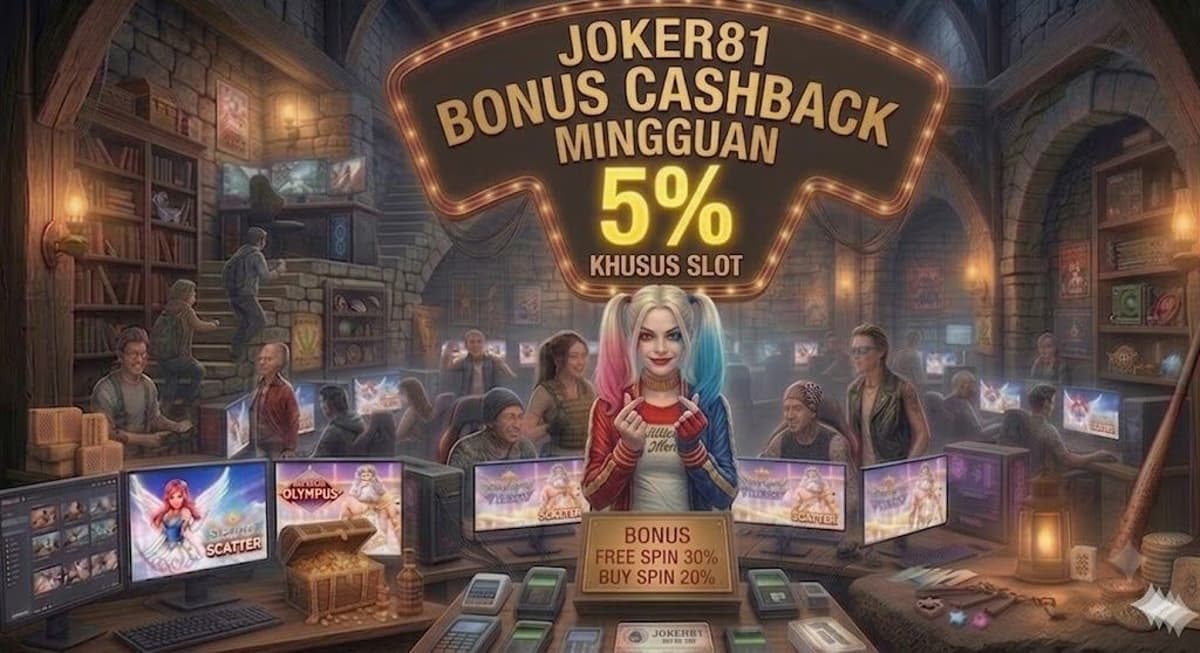 Promo BONUS MINGGUAN CASHBACK 5% ALL GAMES