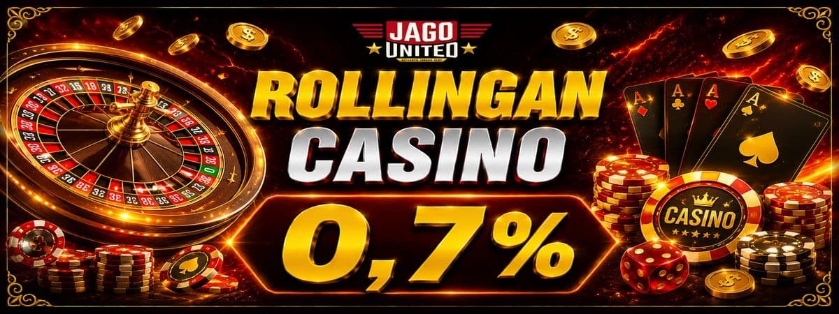 Promo BONUS ROLLINGAN CASINO 0,7%