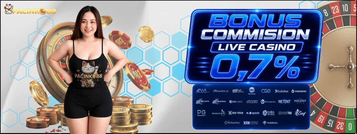 BONUS COMMISION LIVE CASINO 0,7% Banner