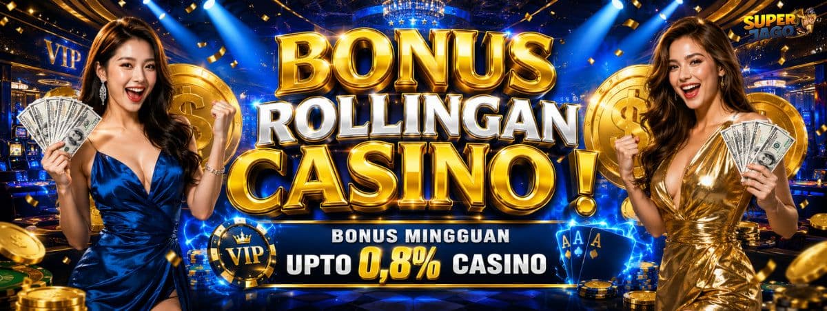 Promo Rollingan Casino Mingguan Up to 0,8%
